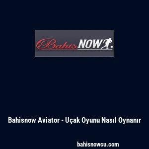 Bahisnow Aviator - U&ccedil;ak Oyunu Nasıl Oynanır